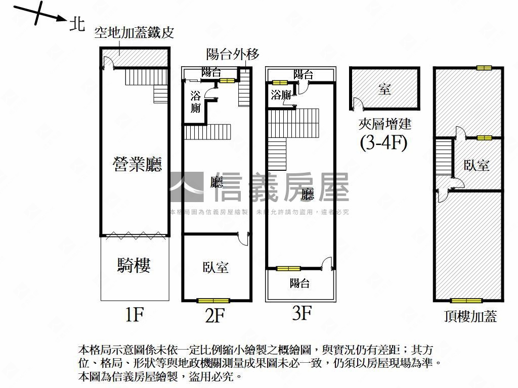 新堀江林森正路金透店房屋室內格局與周邊環境
