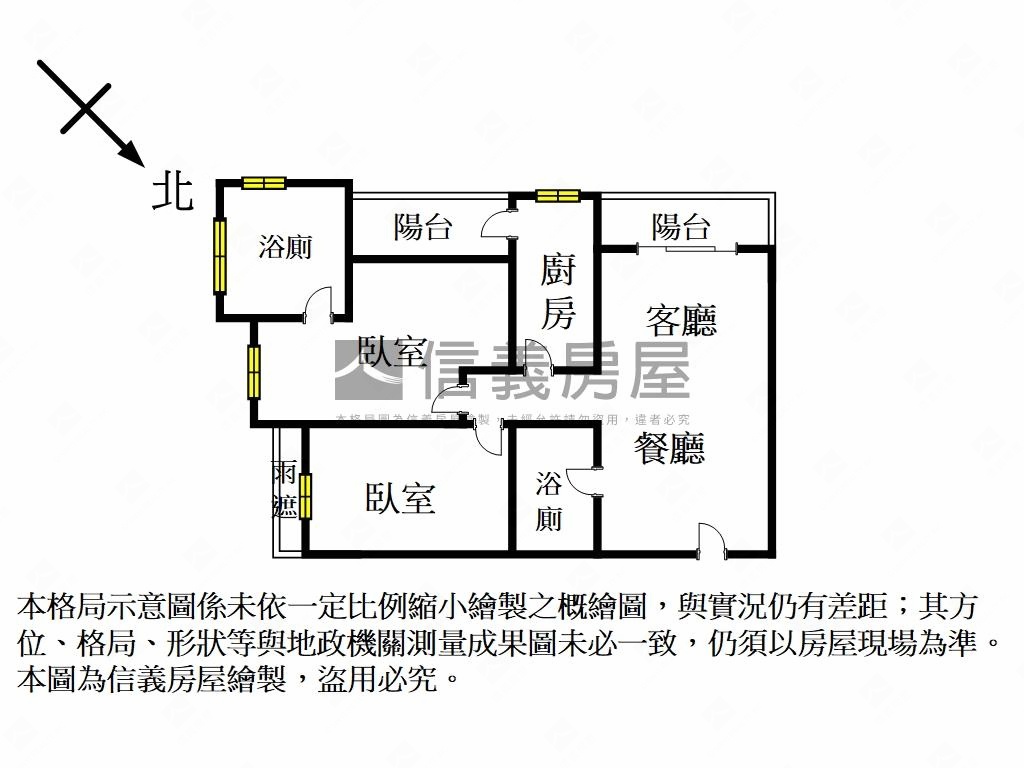 稙村秀美景二房雙衛附車位房屋室內格局與周邊環境