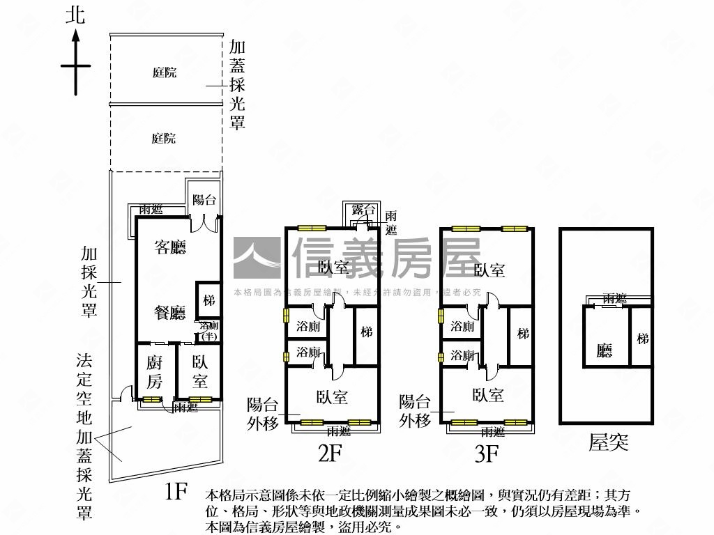 近竹北．庭院別墅面公園房屋室內格局與周邊環境