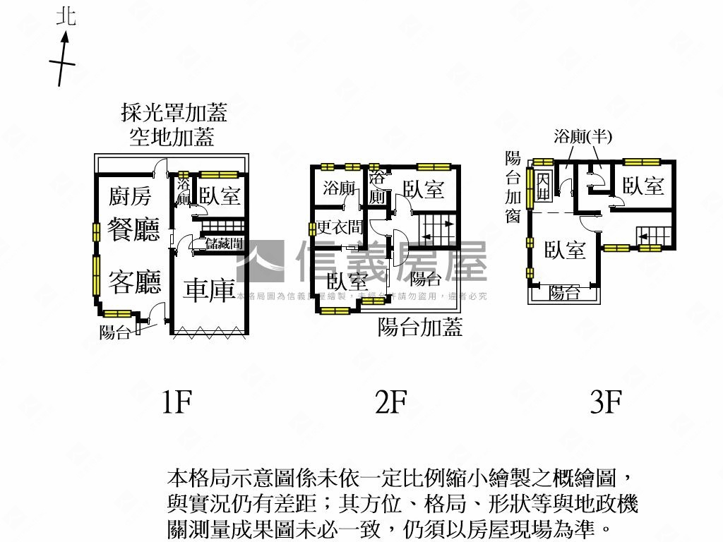 純白色北歐風庭院雙車墅房屋室內格局與周邊環境