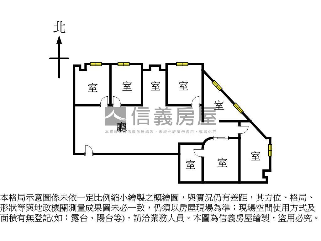 光復尚業邊間辦公房屋室內格局與周邊環境