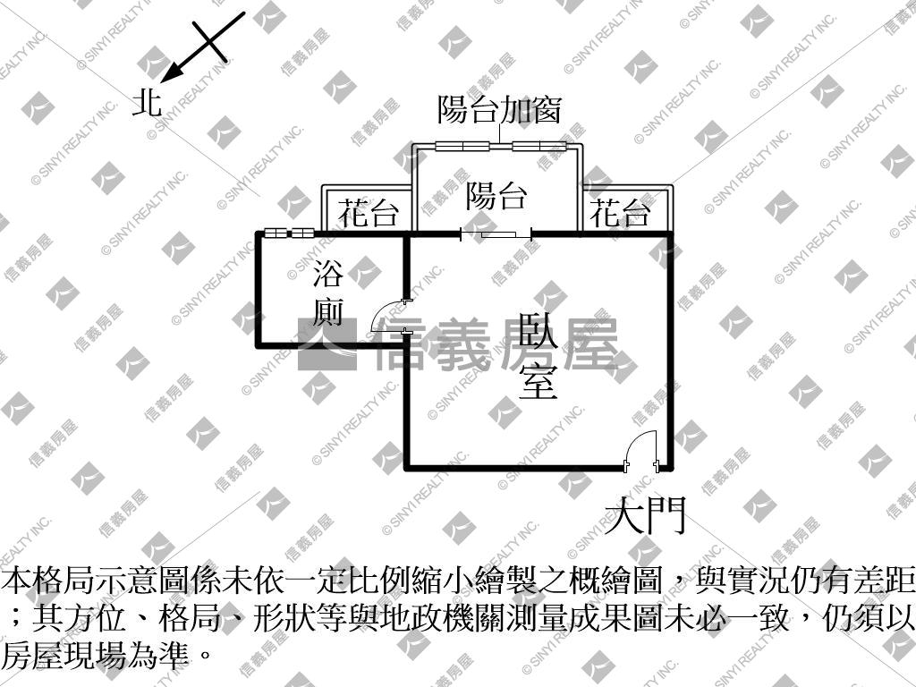 逢甲近水樓台二期套房Ｃ房屋室內格局與周邊環境