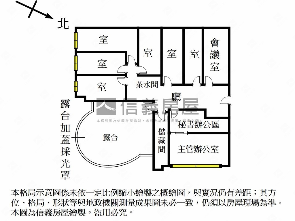 獨賣捷運辦公高樓美景露台房屋室內格局與周邊環境