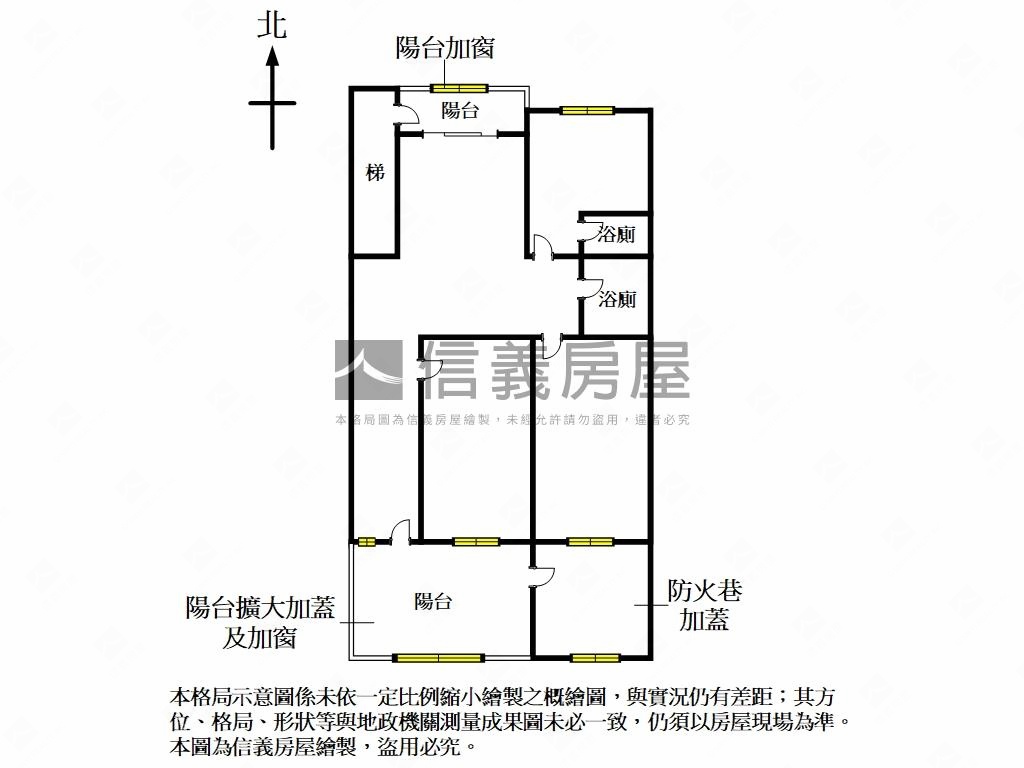 自強三樓大空間房屋室內格局與周邊環境