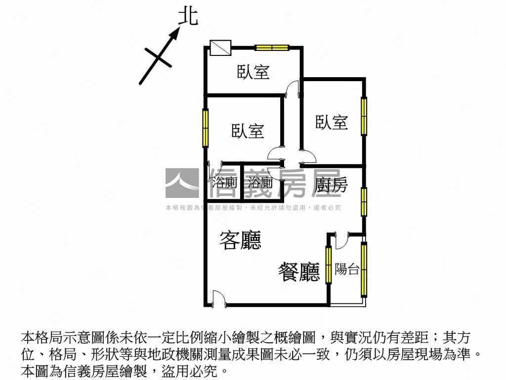 近運動公園三房房屋室內格局與周邊環境