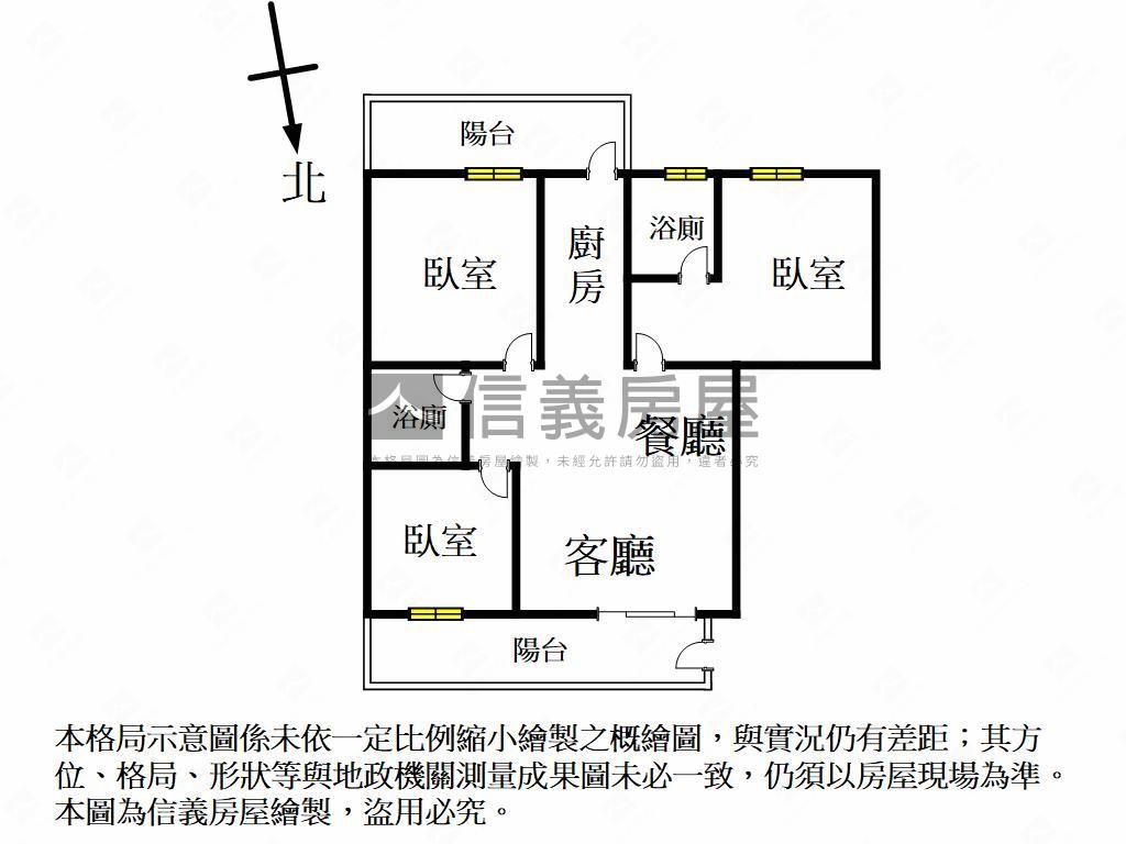 永信建設陽台進出三房車位房屋室內格局與周邊環境