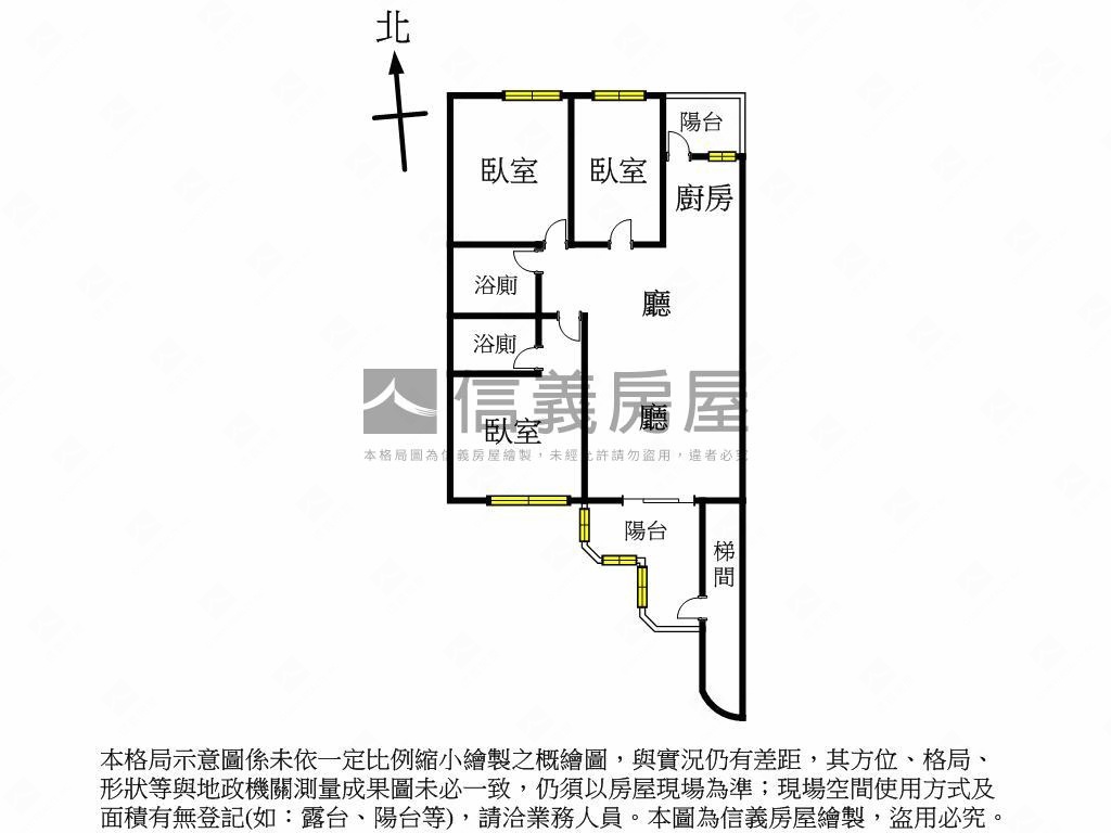 近捷運川普皇家三房車位Ｂ房屋室內格局與周邊環境