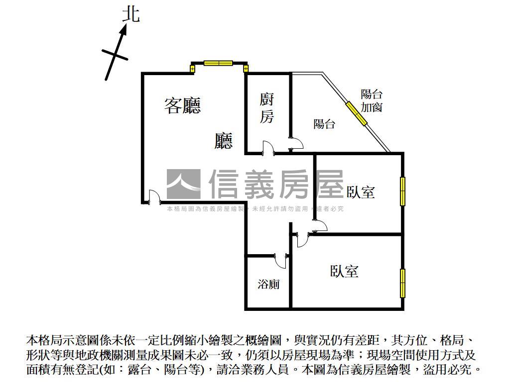 近中山醫兩房平車房屋室內格局與周邊環境