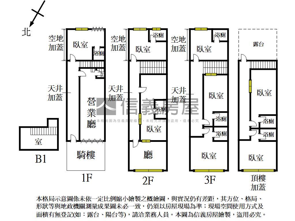 近福星路高租金透天整店套房屋室內格局與周邊環境