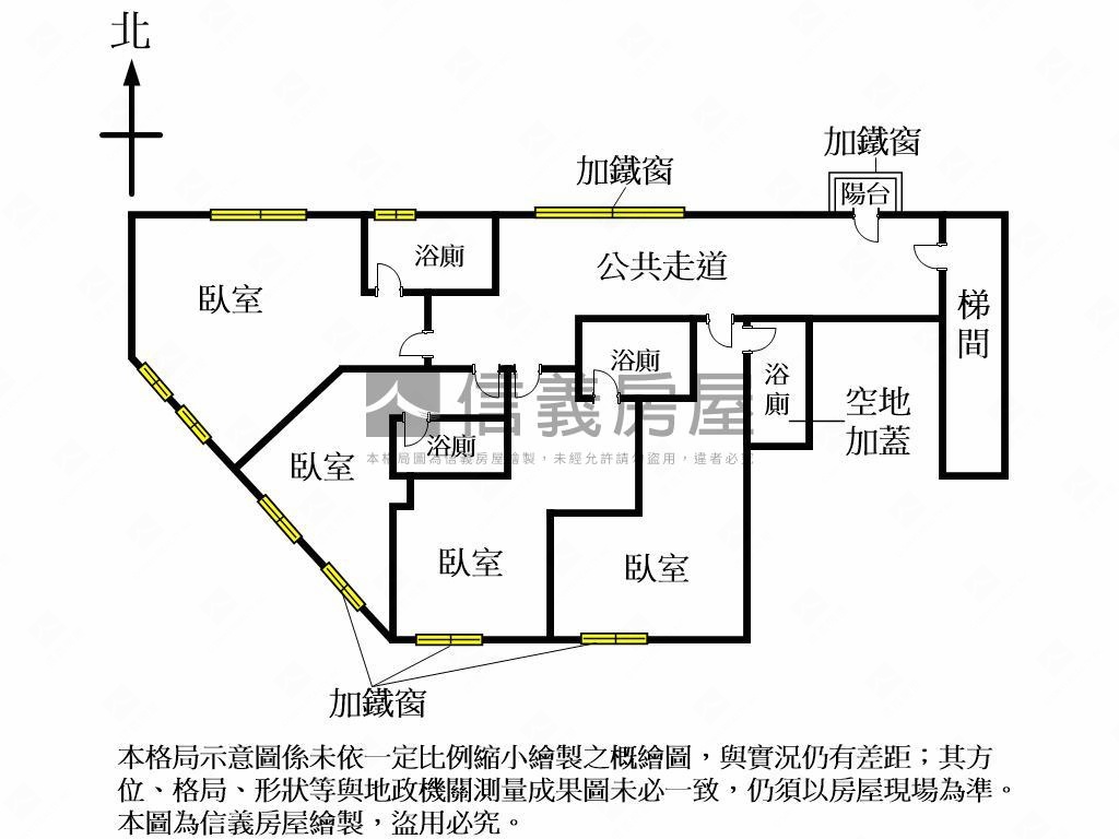 面北區運動中心分租四套房房屋室內格局與周邊環境