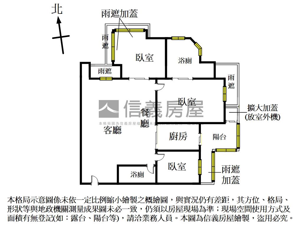 台北灣【觀海】３房＋車位房屋室內格局與周邊環境