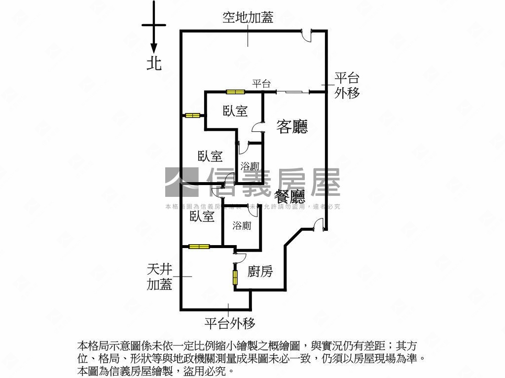 永春捷運海華三房庭院一樓房屋室內格局與周邊環境