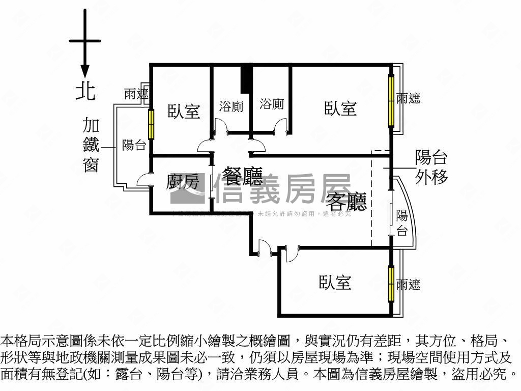 近捷運都會公園景觀大三房房屋室內格局與周邊環境