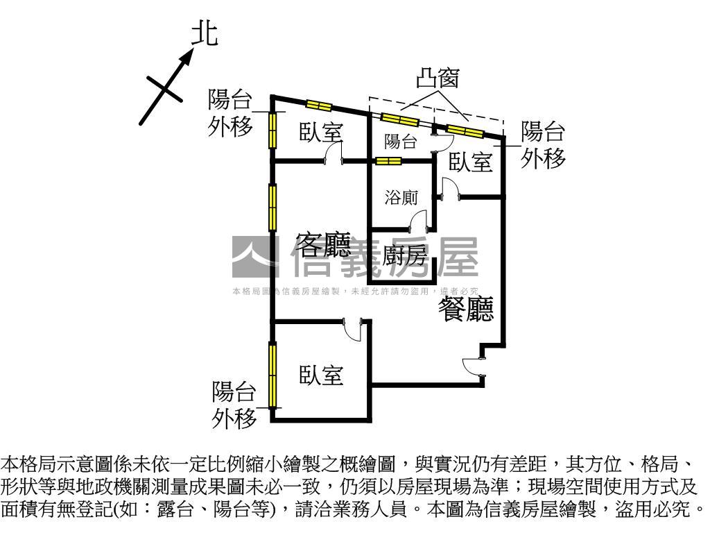大智邊間電梯三房房屋室內格局與周邊環境