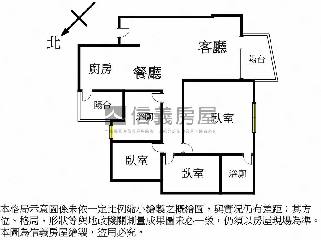 夯樹幸福新平國小高樓三房房屋室內格局與周邊環境