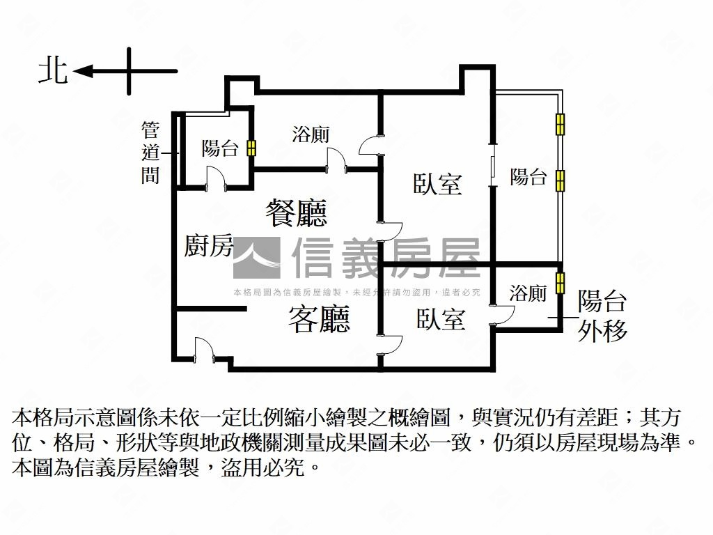 將捷高樓朝南２房房屋室內格局與周邊環境