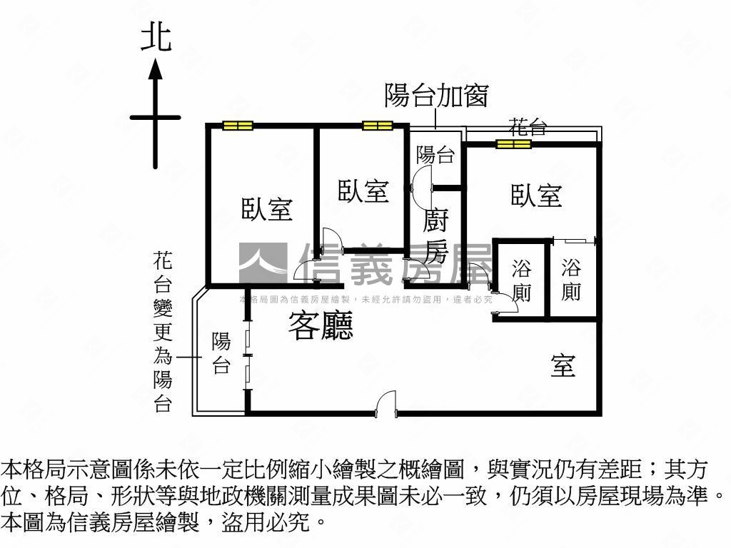 近中醫高樓戶永興盛世３房房屋室內格局與周邊環境