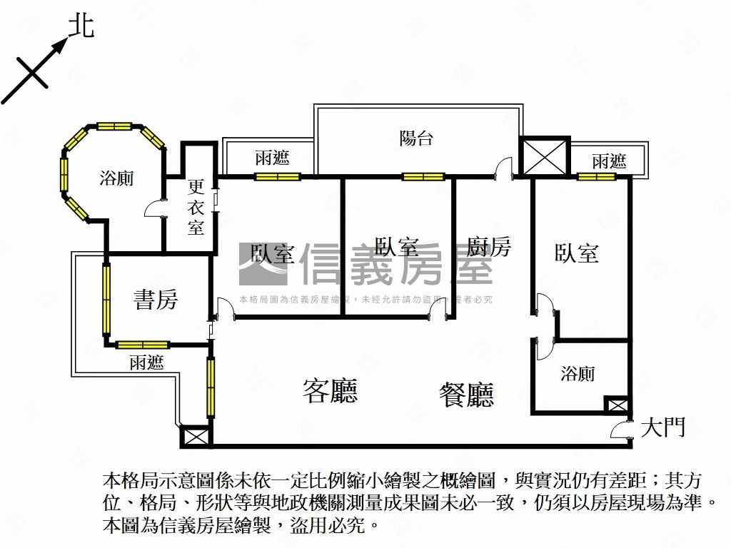 帝品苑時尚大四房房屋室內格局與周邊環境