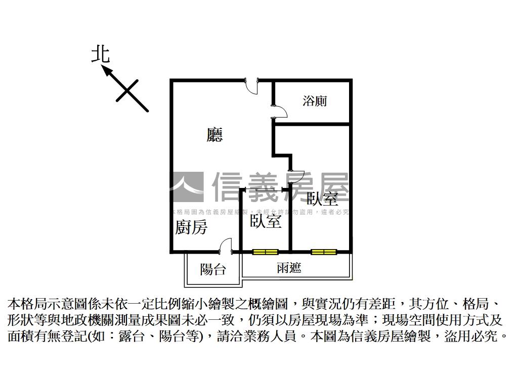 專任里享國高樓兩房房屋室內格局與周邊環境