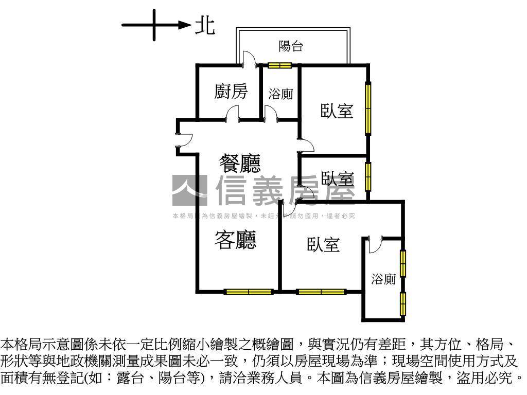 漢寶幸福綻˙經典三房房屋室內格局與周邊環境