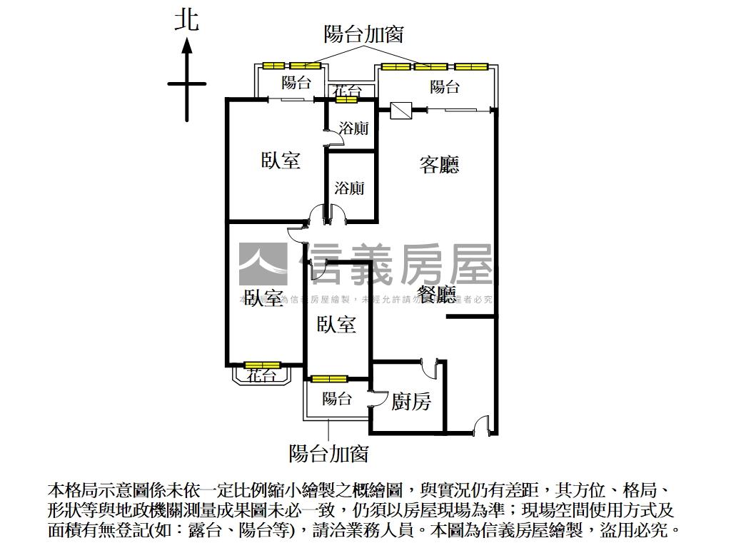 近捷運電梯大３房房屋室內格局與周邊環境