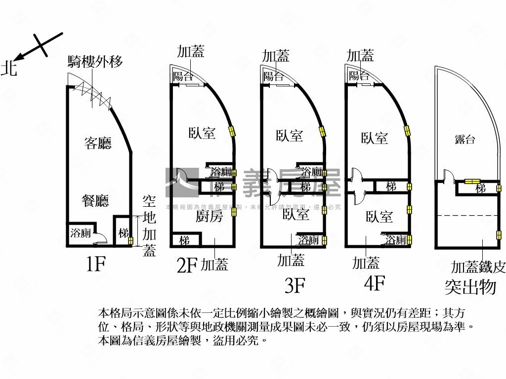 三民路臨路角間透天房屋室內格局與周邊環境