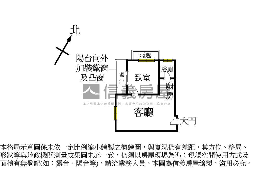 金之邸裝潢一房６Ｆ美屋房屋室內格局與周邊環境