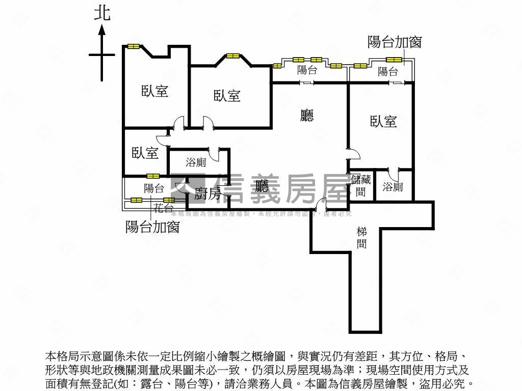 笑傲江河四房平面車位房屋室內格局與周邊環境