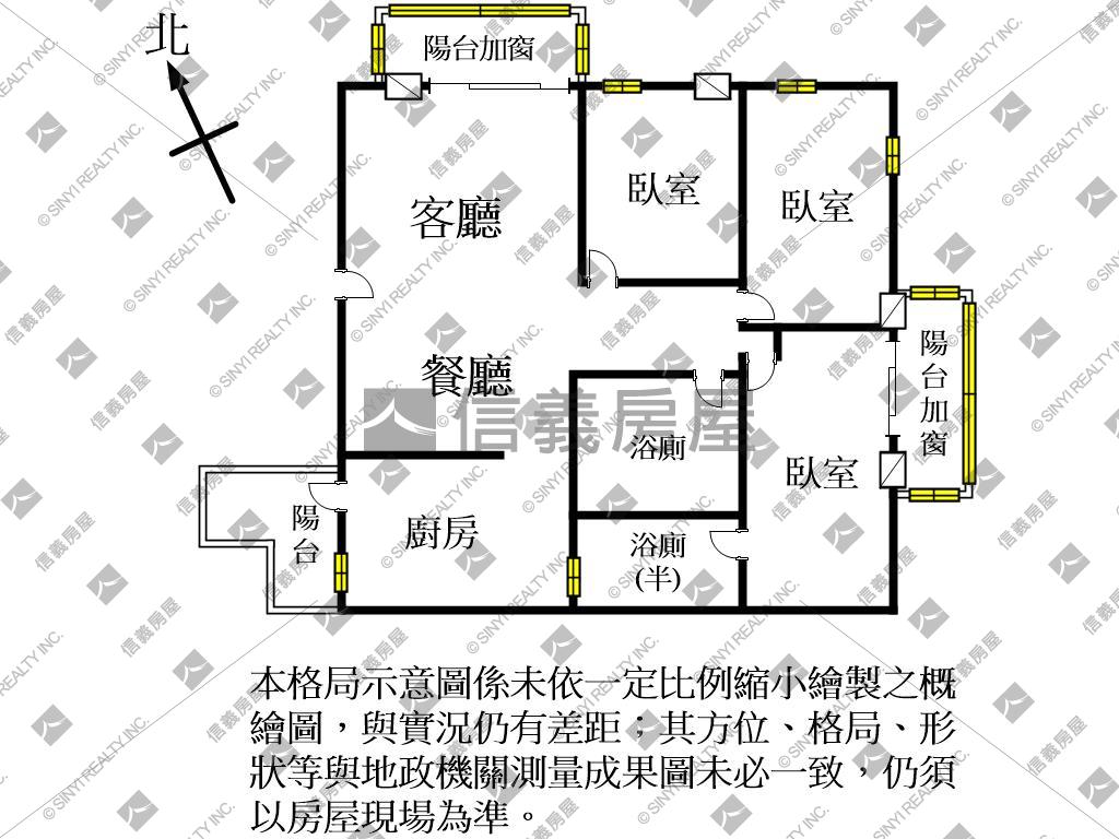 ２１世紀三房車位房屋室內格局與周邊環境