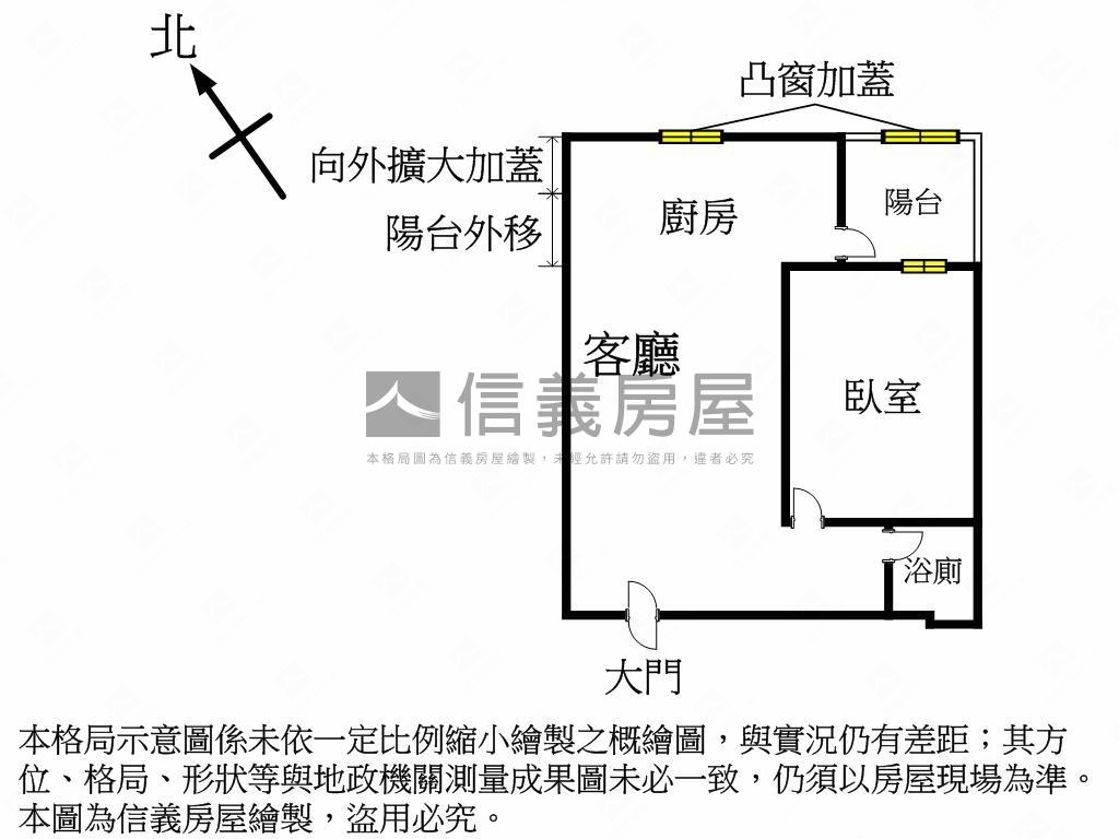 西門採光陽台大套房房屋室內格局與周邊環境