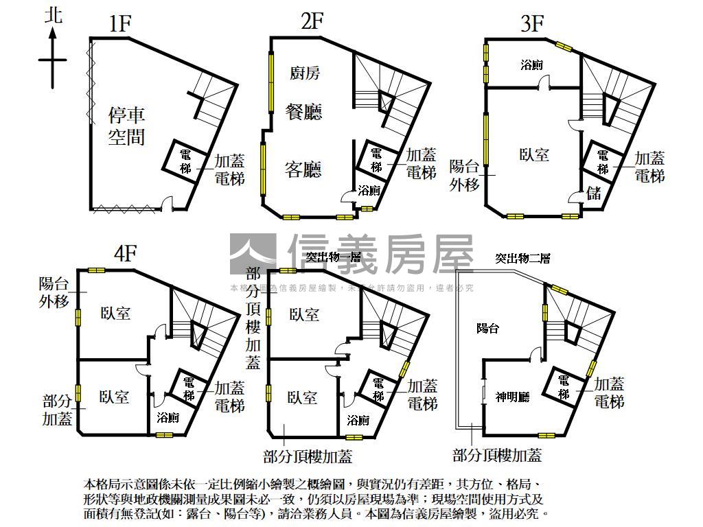 科博９年獨棟角墅增建電梯房屋室內格局與周邊環境