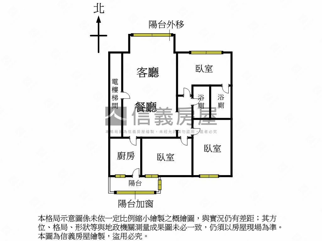 近仁愛特區捷運３房有車位房屋室內格局與周邊環境