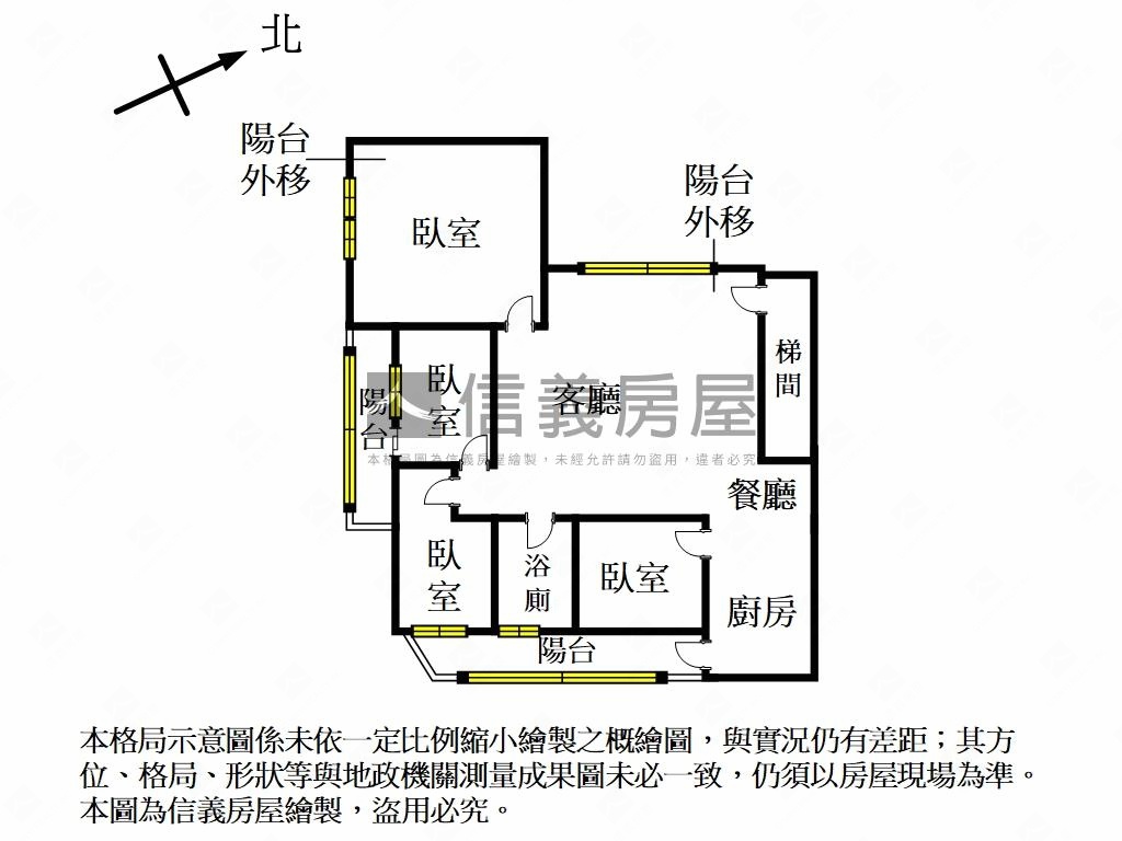 微風徐徐綠景邊間４房房屋室內格局與周邊環境