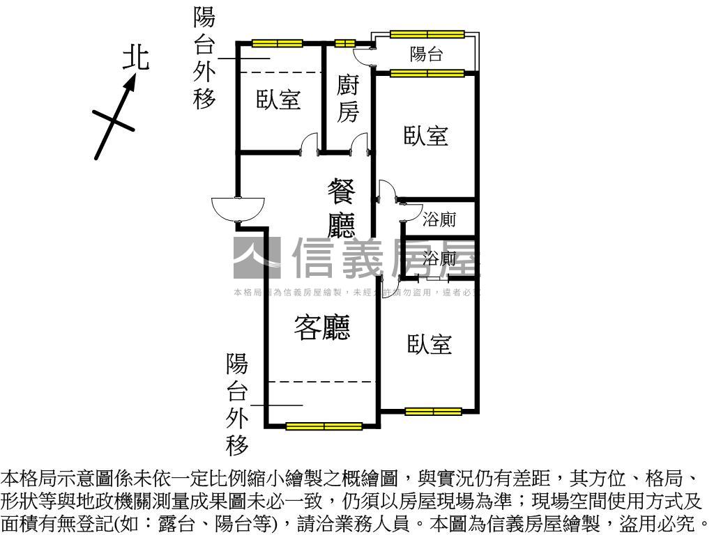 綠意心賞８樓三房平面車位房屋室內格局與周邊環境