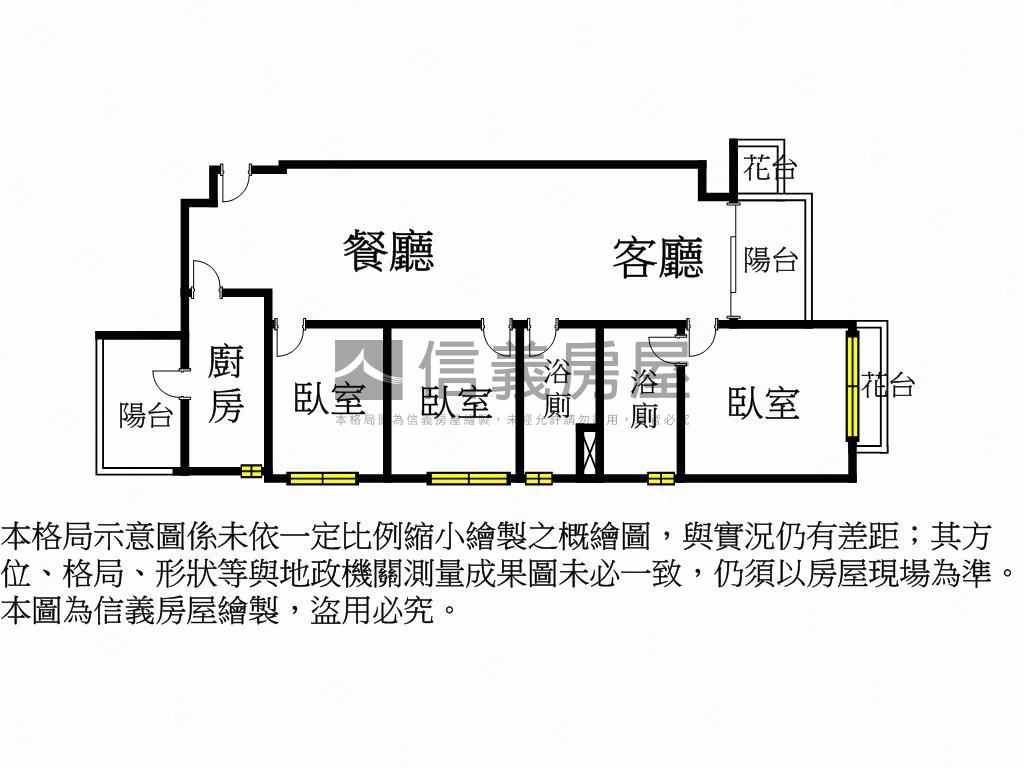 日日禾Ｄ３後棟邊間面綠蔭房屋室內格局與周邊環境
