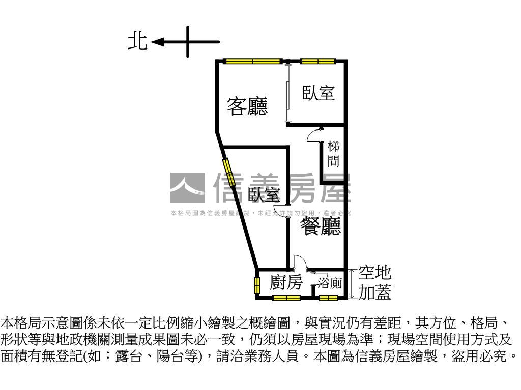 近捷運２樓公寓房屋室內格局與周邊環境