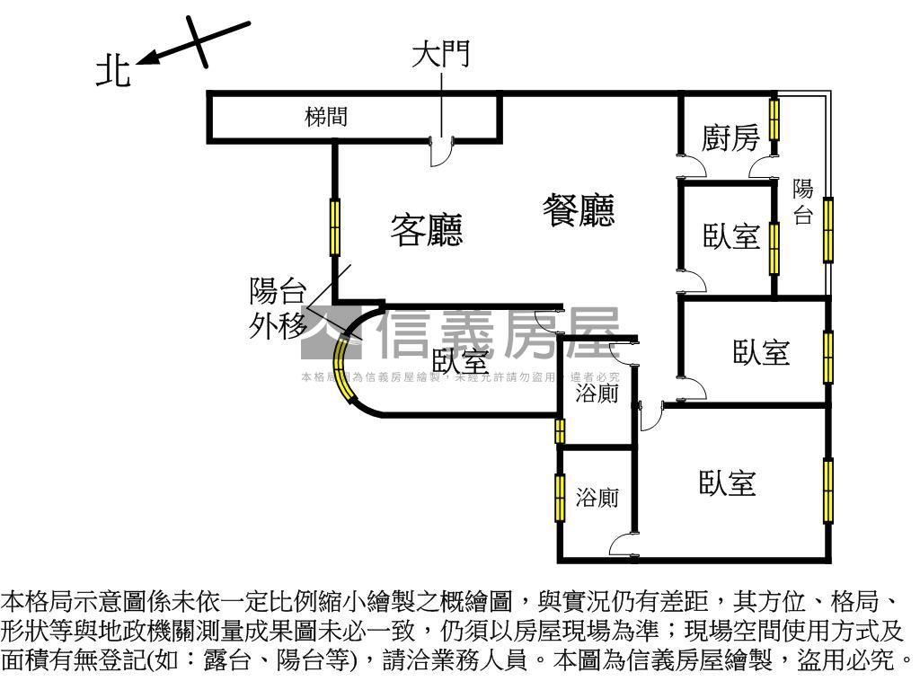 成功國小大四房電梯華廈房屋室內格局與周邊環境
