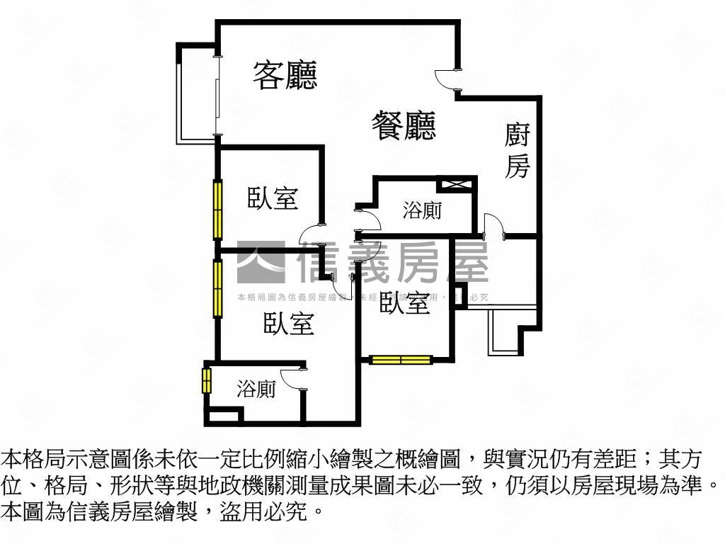 敘山行路三房５Ａ３房屋室內格局與周邊環境