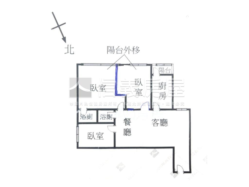 安和靜巷朝南美寓寬面採光房屋室內格局與周邊環境