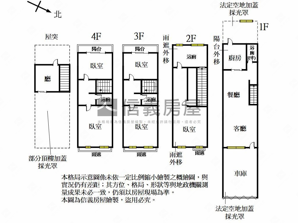 近中華路鄰路透天房屋室內格局與周邊環境
