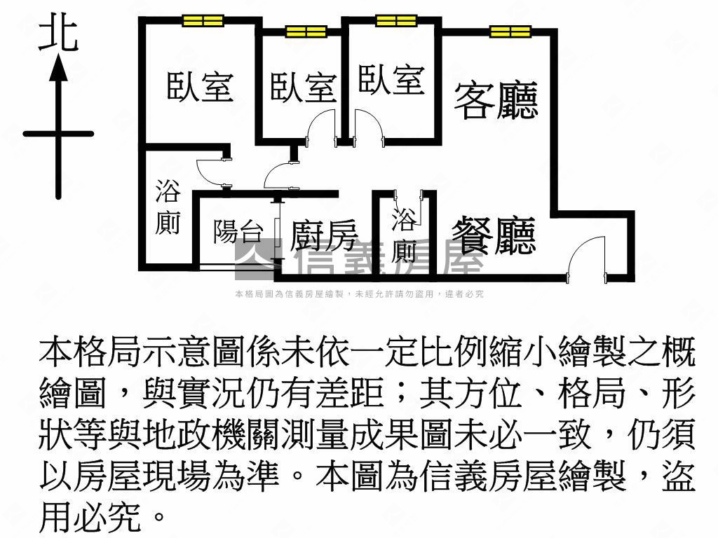 鴻廣新Ａ７三房面樂善二路房屋室內格局與周邊環境