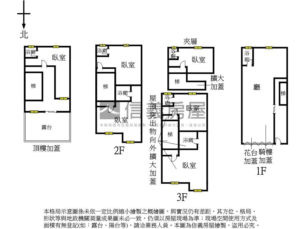 藍天白雲稀有透天店面房屋室內格局與周邊環境