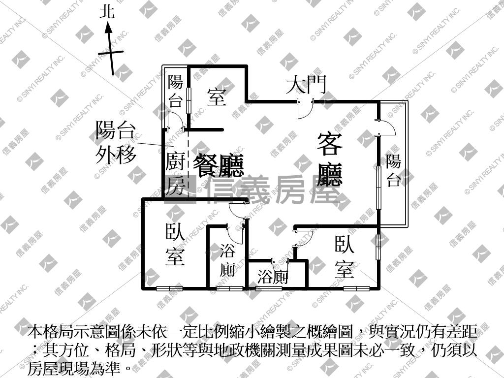 近捷運２房１室２衛平車房屋室內格局與周邊環境