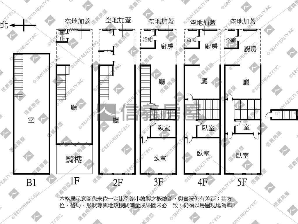 民族大樂旁‧透天店面房屋室內格局與周邊環境