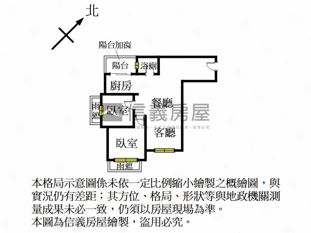 佳陞禾美田園視野學區兩房房屋室內格局與周邊環境