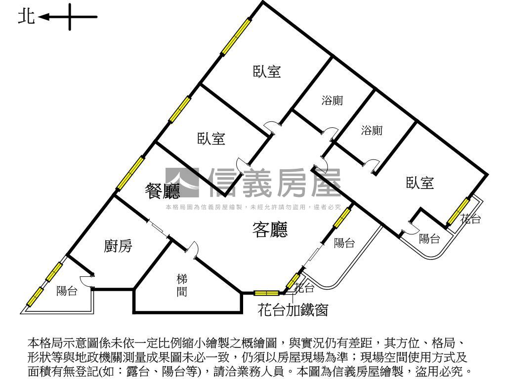 近文心中清捷運大三房房屋室內格局與周邊環境
