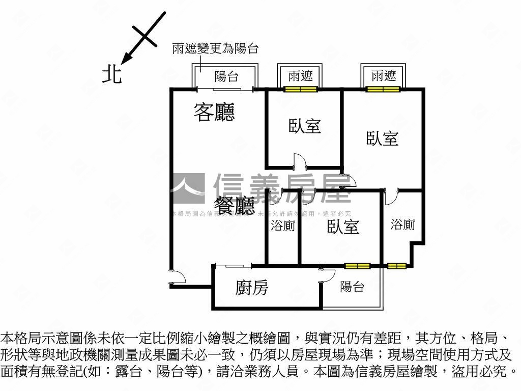 大里幸福綠高樓層三房平車房屋室內格局與周邊環境