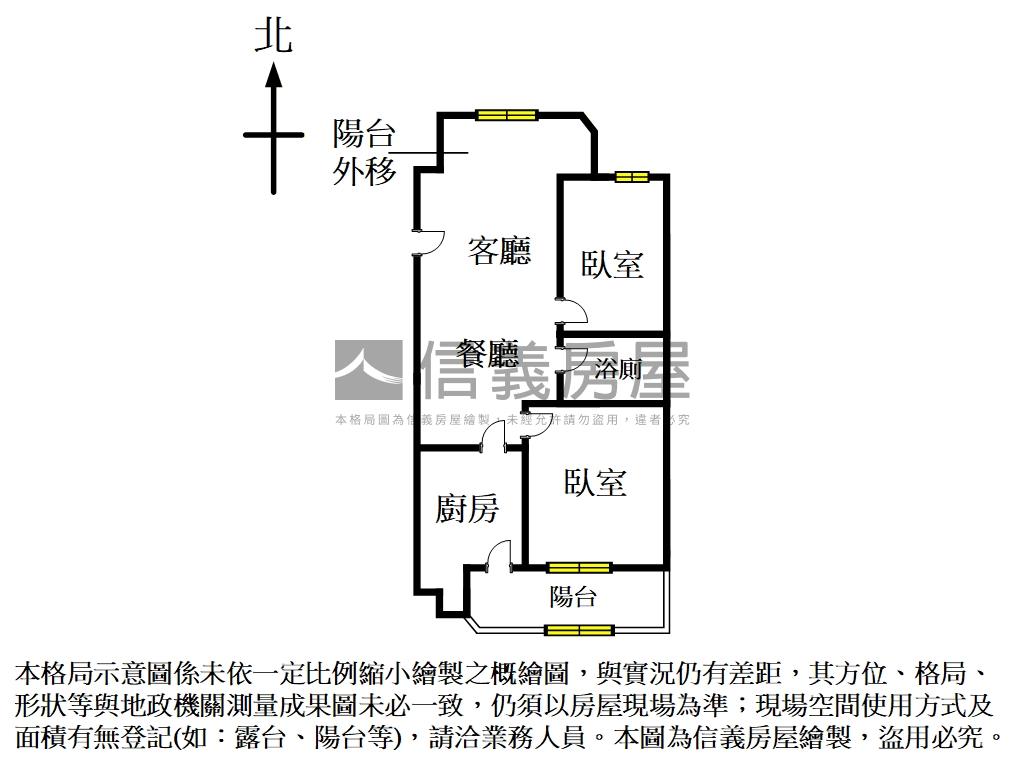 花廣精緻裝潢～溫馨２房房屋室內格局與周邊環境