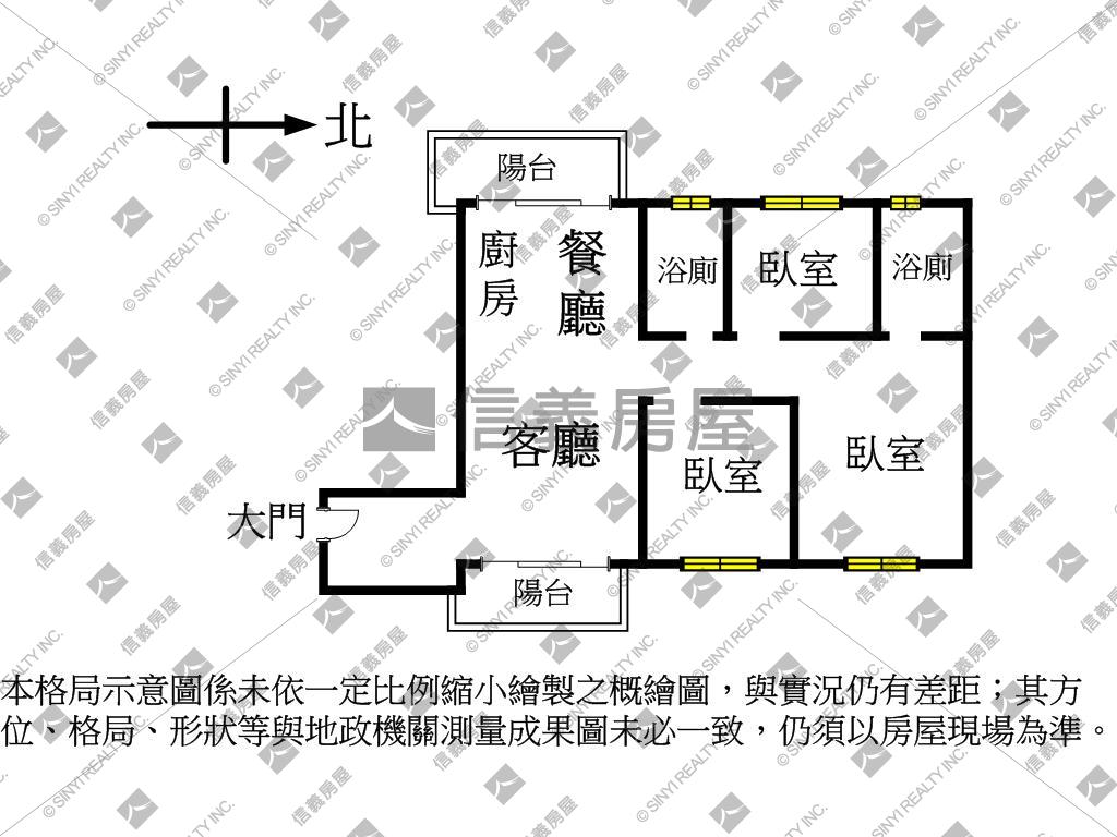 詮鎔慶悅帝景三房平面車位房屋室內格局與周邊環境