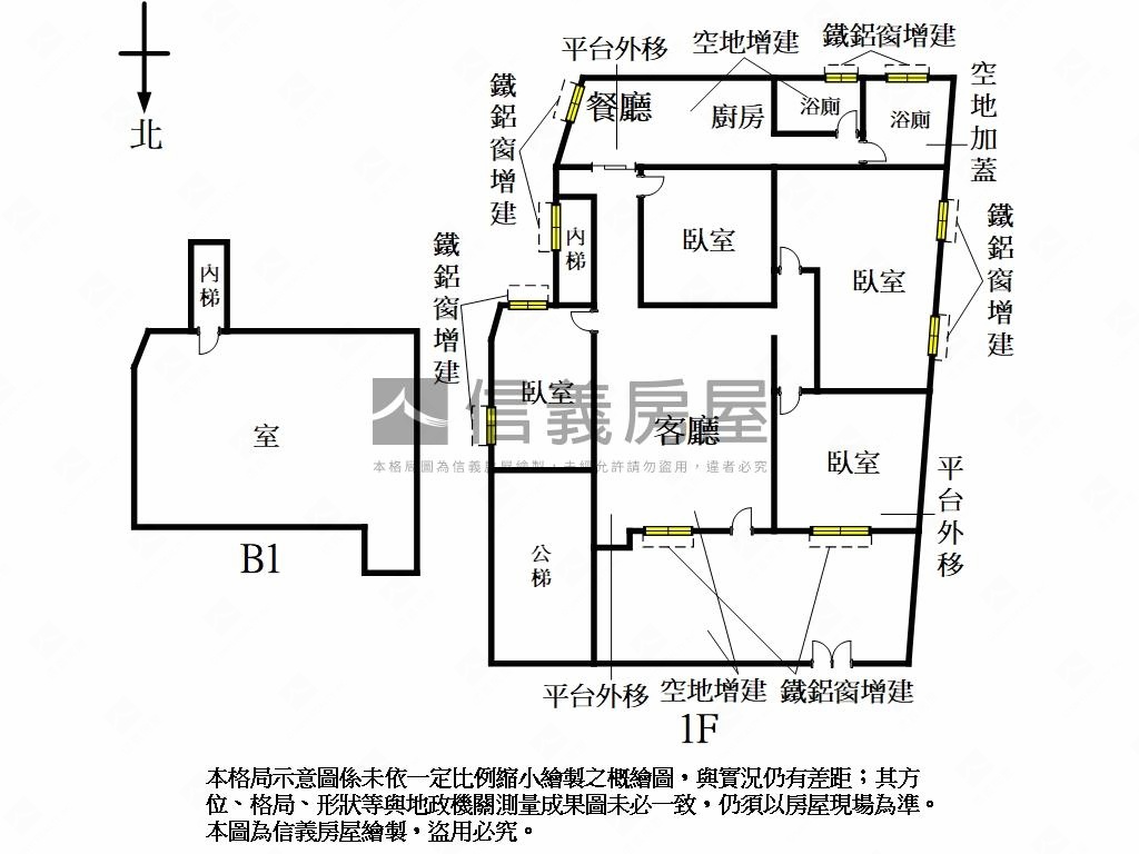 近北大一樓大坪數公寓房屋室內格局與周邊環境
